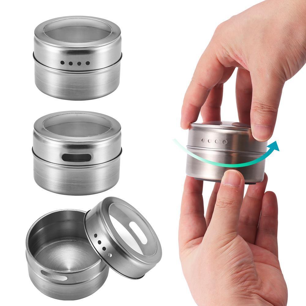 Stainless Steel Spice Jars