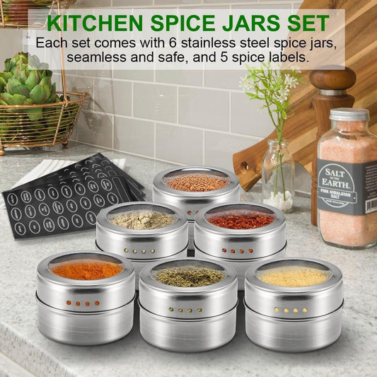 Stainless Steel Spice Jars