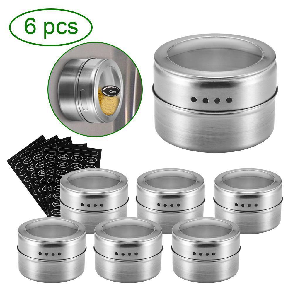 Stainless Steel Spice Jars