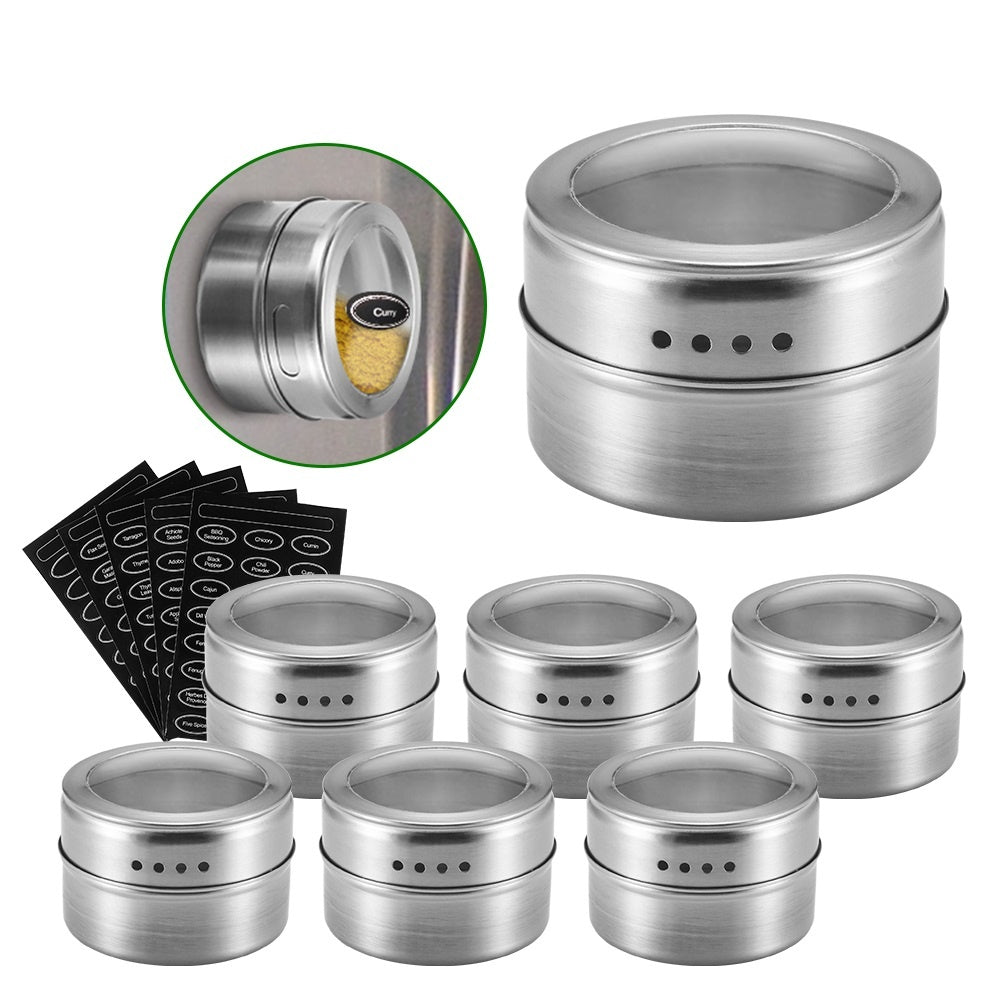 Stainless Steel Spice Jars