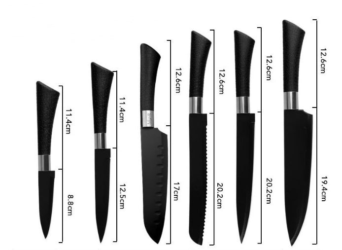 Stainless steel knife set