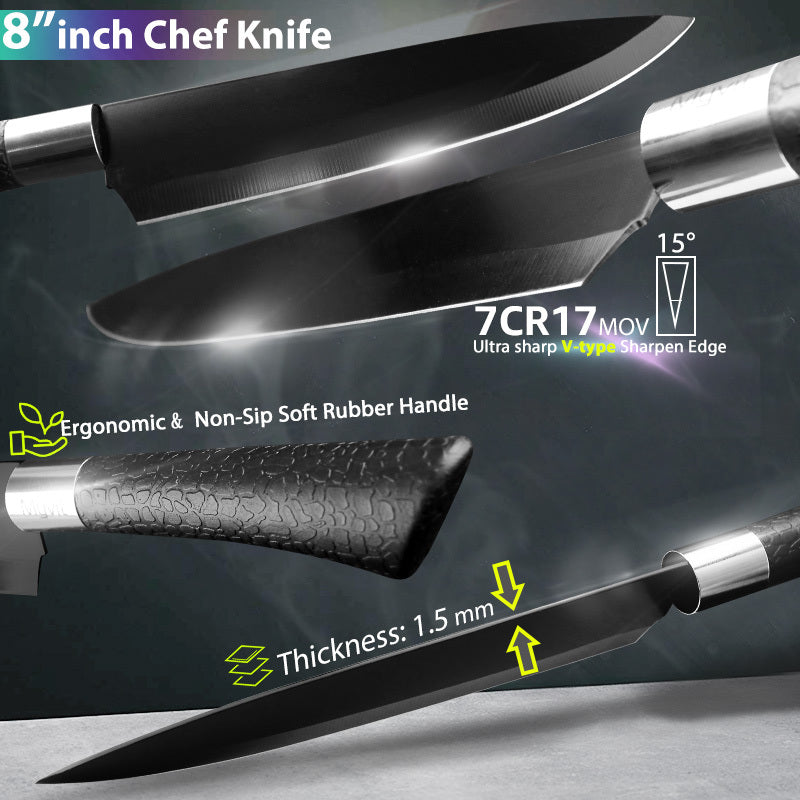 Stainless steel knife set